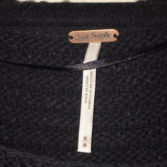 Free People Black Sweater Size Medium - Picture 2 of 5
